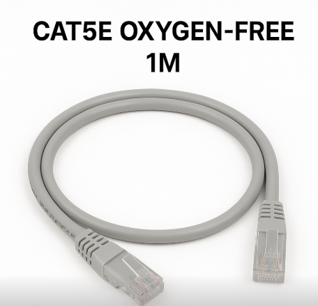 PATCH CORD – CAT5E OXYGEN-FREE 1M