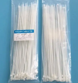 Nylon cable tie white