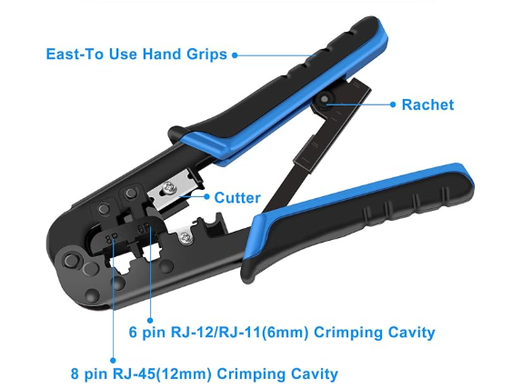 NETWORK CABLE PLIERS – RJ45/RJ12/RJ11