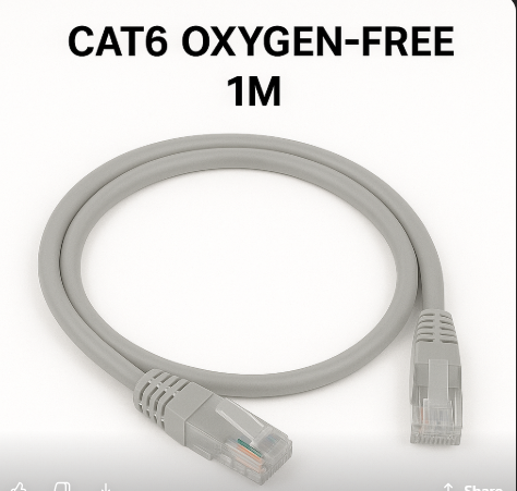 PATCH CORD – CAT6 OXYGEN-FREE 1M