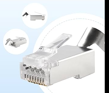 RJ45 CONNECTOR – CAT8 SHIELDED PASS THROUGH