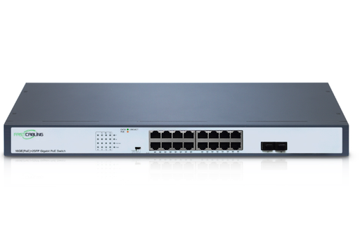 POE SWITCH – 16×1000MBPS +2 GIGABIT +2 SFP